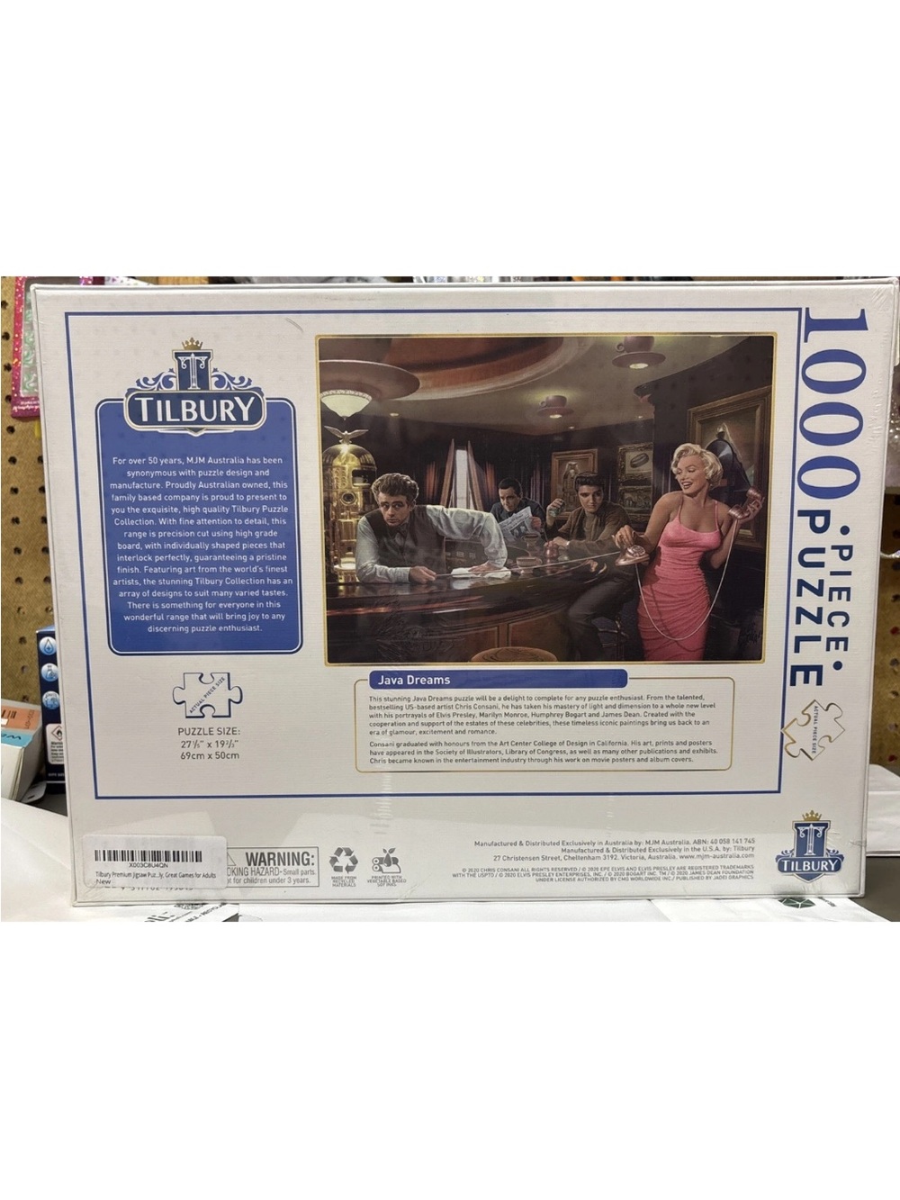 TILBURY PUZZLE Premium Series 1000-Piece Marilyn Monroe Elvis Presley James Dean - Picture 2 of 8